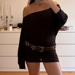 Brown vintage y2k dress top